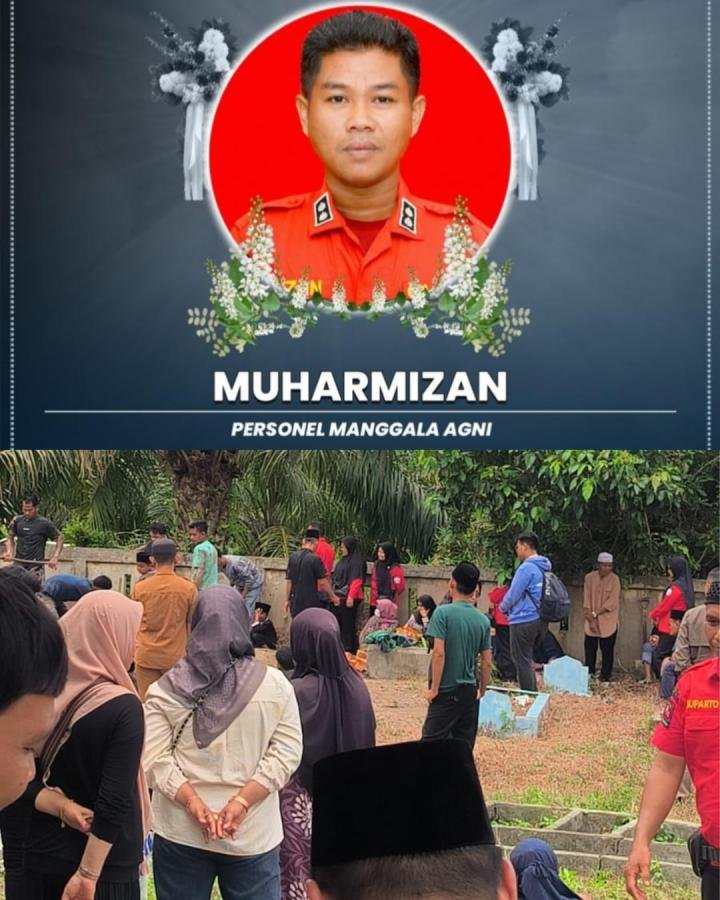 Anggota Manggala Agni Gugur saat Bertugas Penanggulangan Karhutla di Bengkalis