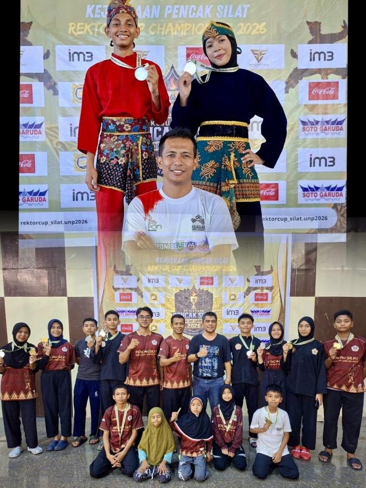 13 Medali Diraih Pendekar Muda PS Sinkay Pelalawan di Kejuaraan Silat Rektor UN Padang
