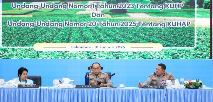 Hadirkan Perumus KUHP dan KUHAP Baru, Kapolda Riau Ingatkan Ini kepada Para Penyidik