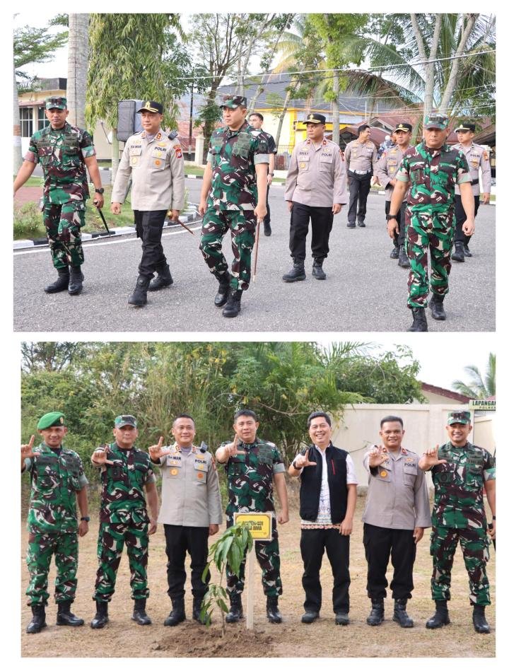 Danrem 031/WB Silaturahmi ke Polres Rohil, Perkuat Sinergitas Menjaga Kondusifitas Jelang Nataru