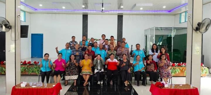 Satlantas Polsek Dumai Barat Sosialisasi Kamtibmas di Gereja GBI Mawar Saron