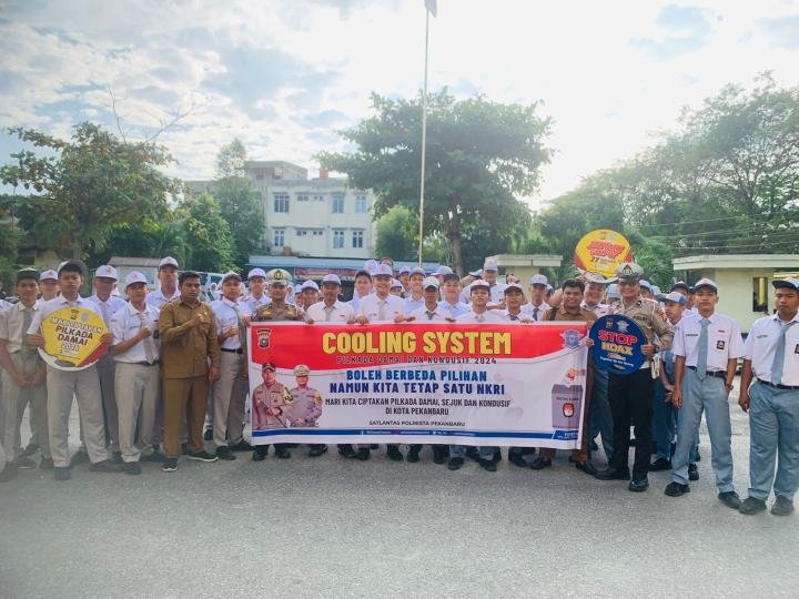 Cooling System di SMAN 18, Satlantas Ajak Siswa Berperan Aktif Ciptakan Pilkada Kondusif 