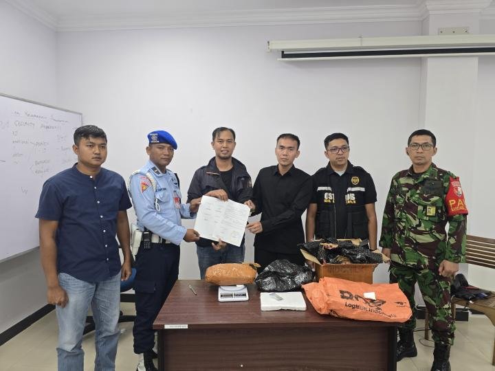 Kardus Susu Berisi Hampir 1 Kg Ganja Gagal Terbang ke Gorontalo dari Bandara SSK II