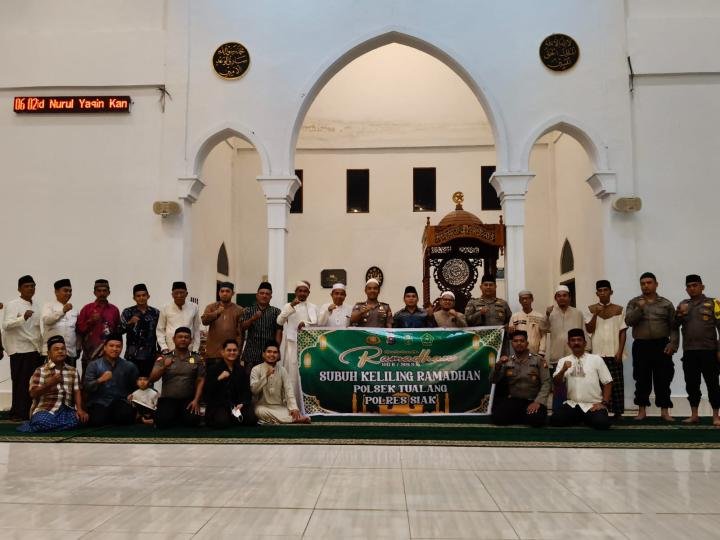 Suling Ramadan di Pinang Sebatang, Kapolsek Tualang Ajak Warga Jaga Kamtibmas 