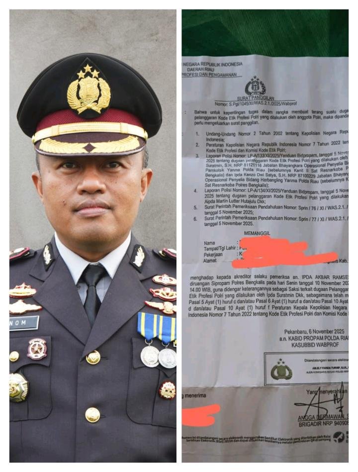 Propam Polda Riau Periksa Delapan Anggota Satresnarkoba Bengkalis, Dugaannya?