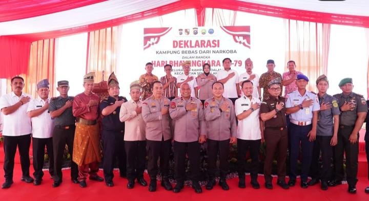 Deklarasi Kampung Dalam Bebas Narkoba, Kapolda Riau: Kita Harus Putus Semua yang Merusaknya