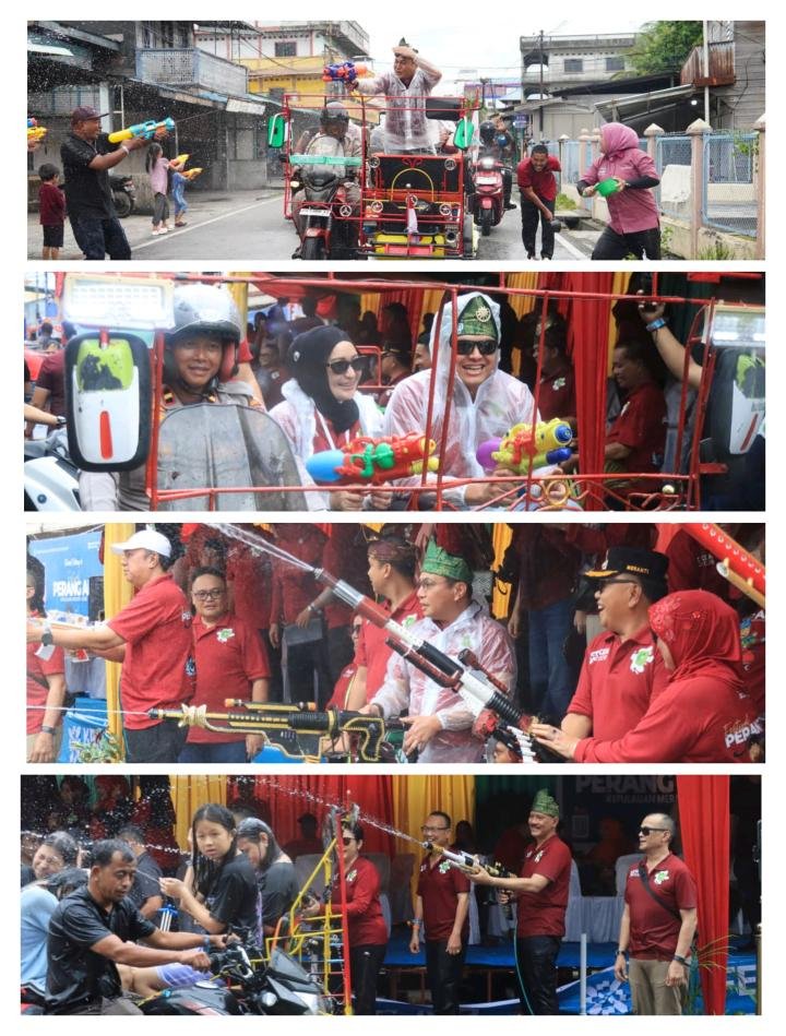 Kapolda Riau Rela Basah-Basahan Semarakkan Festival 