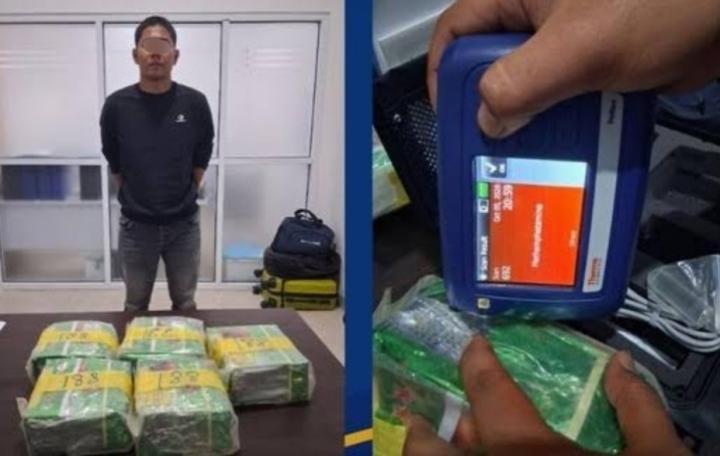 Pengedar Narkoba Lintas Provinsi Sembunyikan Sabu dalam Koper Diciduk BNNP Riau