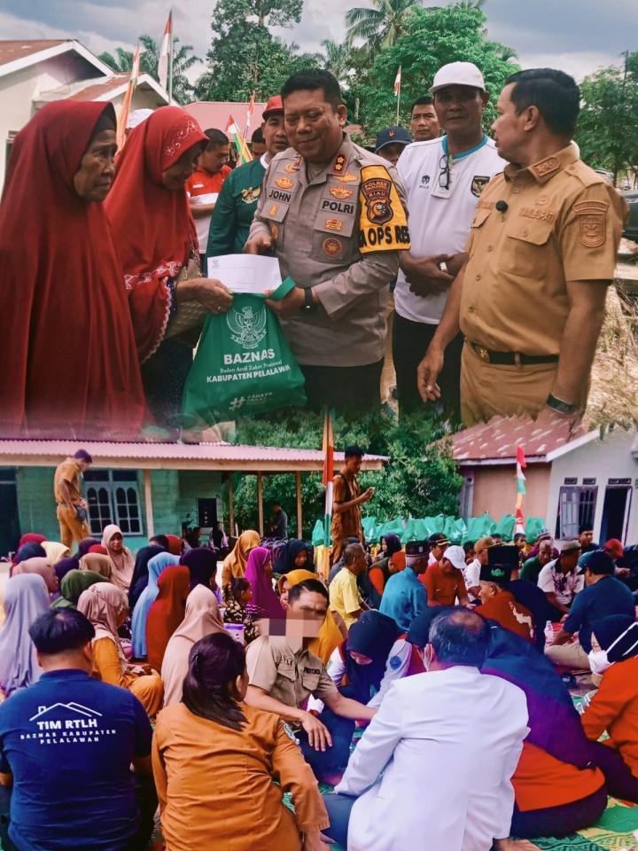 Sambangi Warga Batang Nilo Kecil, Wabup Bersama Kapolres Pelalawan Ajak Jaga Kamtibmas 