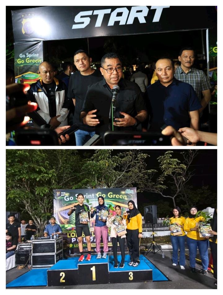 Buka Go Sprint Go Green Seri IV Bersama Kapolda Riau, Kadiv Humas: Sangat Positif dan Kreatif 