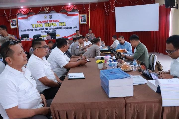 Laporan Keuangan Polres Kampar Diperiksa Tim BPK RI