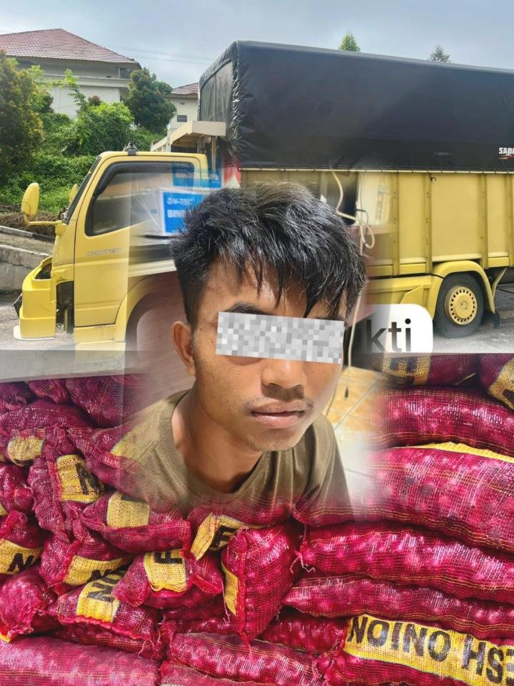 Tim Tipidter Bersama Polsek Teluk Meranti Sergap Truk Bermuatan 7,5 Ton Bawang Ilegal
