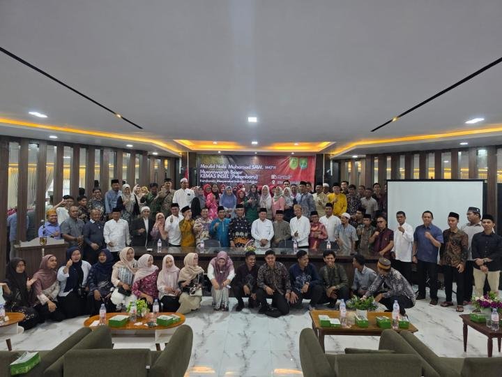 Kemas Insel Pekanbaru Gelar Maulid Nabi Muhammad dan Mubes I, Dihadiri Bupati dan Wako