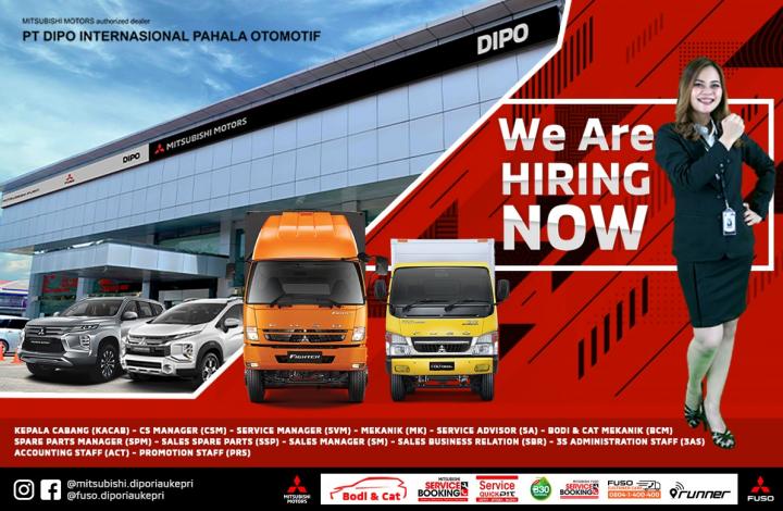  DIPO dealer Resmi kendaraan Mitsubishi Terbesar di Provinsi Riau