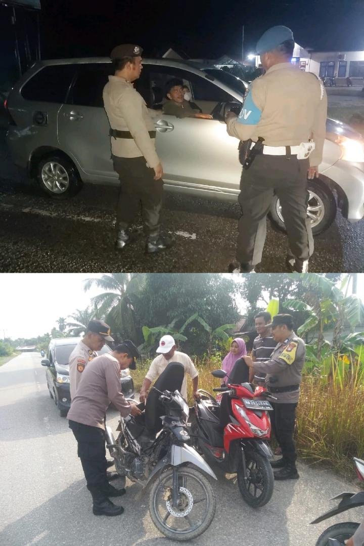 Jelang Kedatangan Presiden Jokowi ke Riau, Polsek Keritang Raziai Warga di Kotabaru dengan Humanis