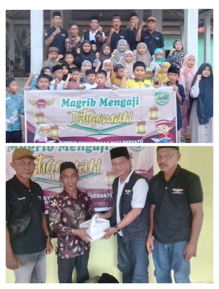 RMRB-Basnaz Rohul Bantu Pembangunan LPQ Darul Muchlisin Tandun: Semarakkan Magrib Mengaji