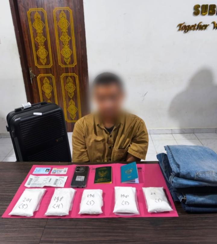 Sembunyikan 1 Kg Sabu di Celana, Warga Asal Aceh Ditangkap di Pekanbaru 