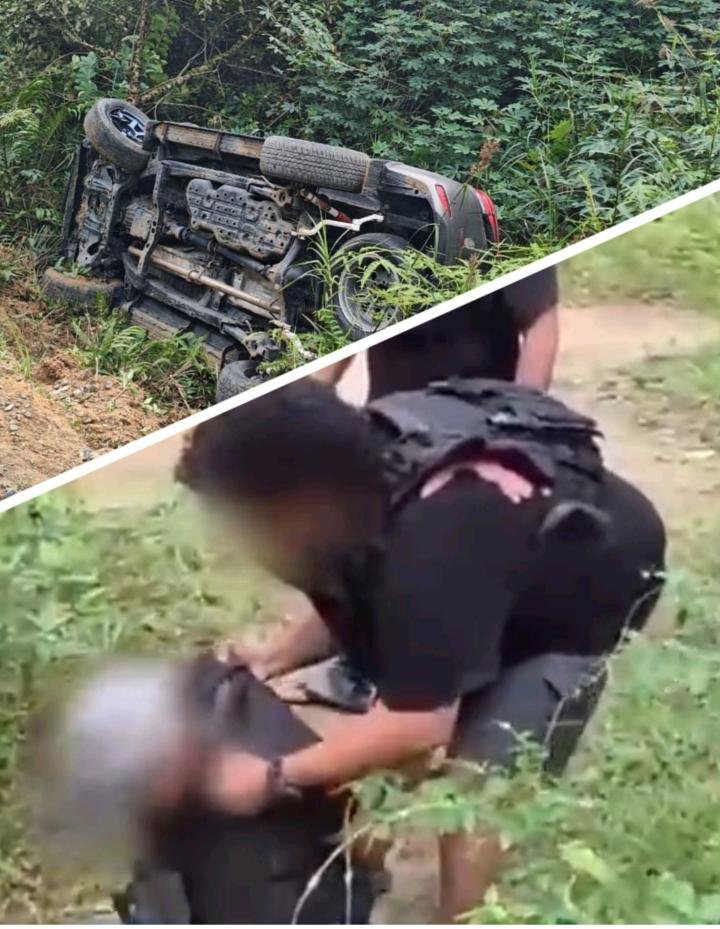 Mobil Terbalik saat Kejar-kejaran, Bandar Sabu Gagal Kabur