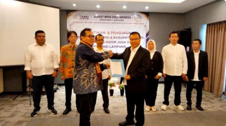 Lantik Pokja Newsroom Jaga Desa, Ketua Umum SMSI: Cegah Penyimpangan Penggunaan Dana
