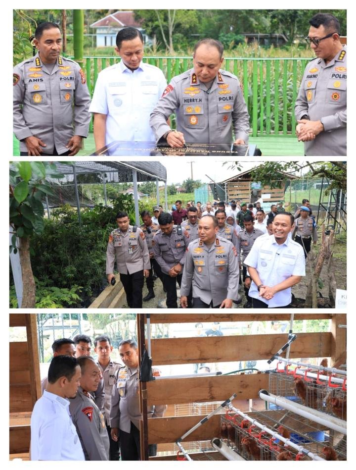 Kapolda Riau Resmikan Tabung Harmoni Hijau, Integrasikan Ketahanan Pangan dan Dukungan MBG