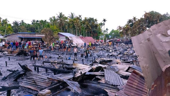 15 Rumah di Pasar Lama Rata Dilalap Si Jago Merah 