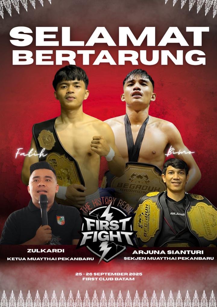 Dua Atlet Muaythai Pekanbaru Akan Berlaga di Ajang Bergengsi FIRST FIGHT Batam