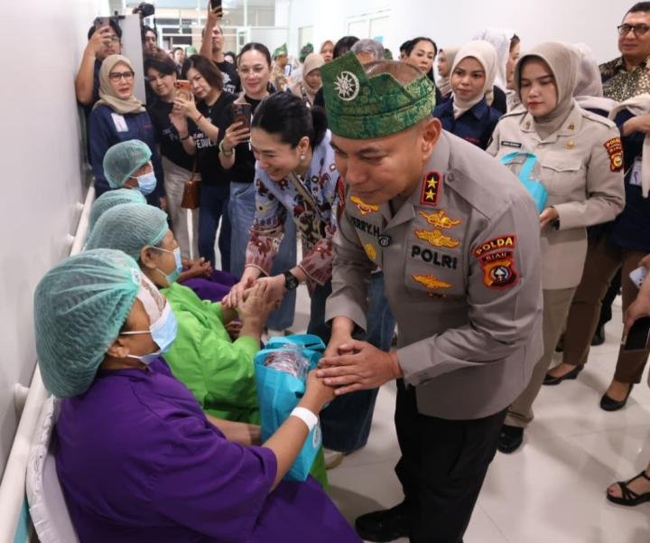 310 Warga Riau Jalani Operasi Katarak Gratis, Kapolda: Kembalikan Harapan Bagi Penderita
