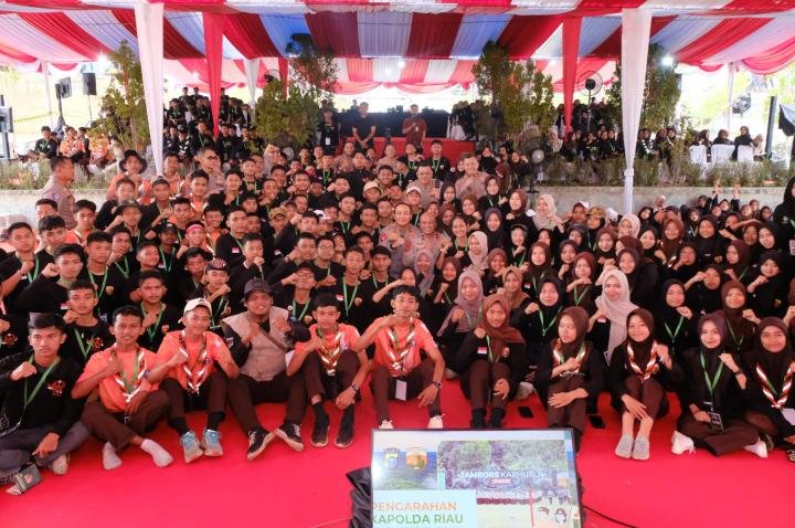 Peserta Jambore Karhutla 2025 Antusias Ikuti Pemaparan Green Policing Kapolda Riau, Ini Pesannya