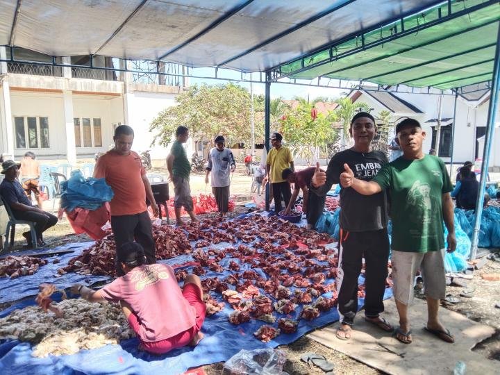 Idul Adha 1446 H, Masjid Baitul Ikhlas Sembelih 14 Ekor Hewan Kurban