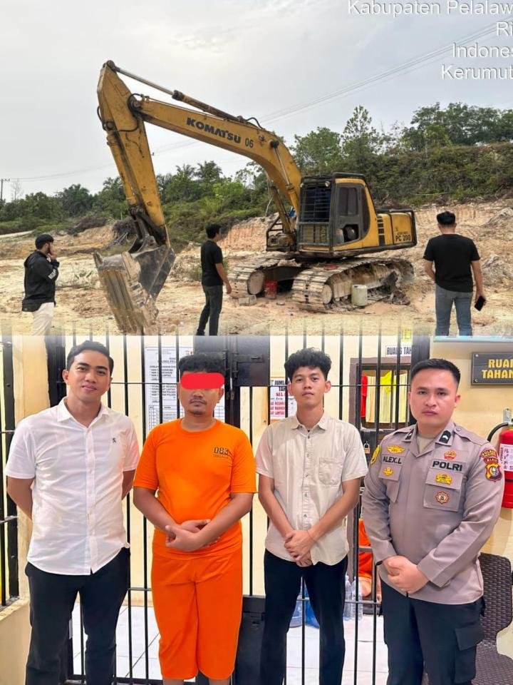 Pengembangan Kadus Kerumutan Terlibat Penambangan Ilegal, Pimpinan PT AMI Diamankan