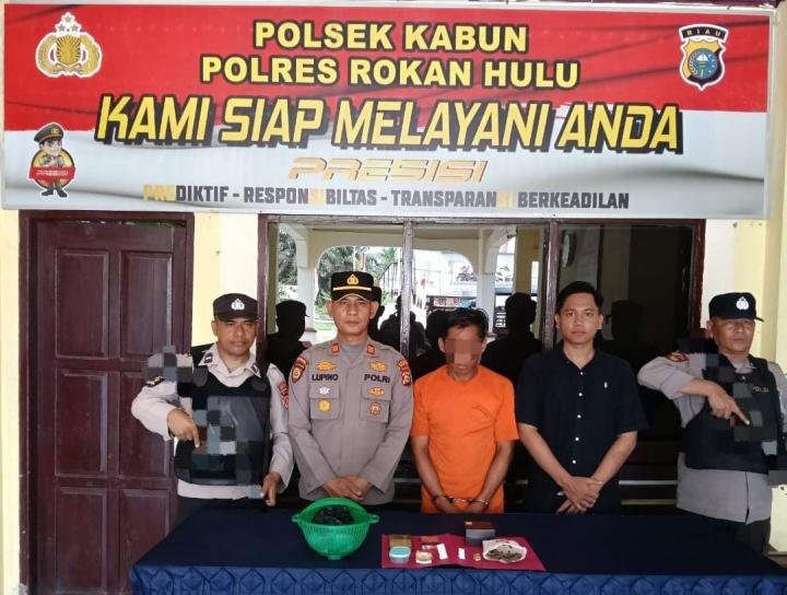 Diduga Edarkan Ganja, Karyawan PT Padasa Diciduk Polsek Kabun
