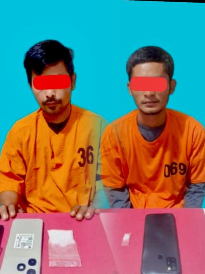 Dipasok dari Siak, Dua Pengedar Sabu Diringkus Polres Pelalawan