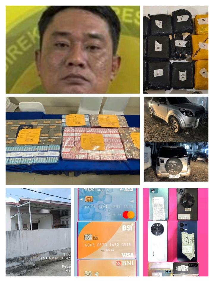 Uang Rp3 Miliar, Mobil hingga Rumah Milik Bandar Narkoba Disita Polda Riau