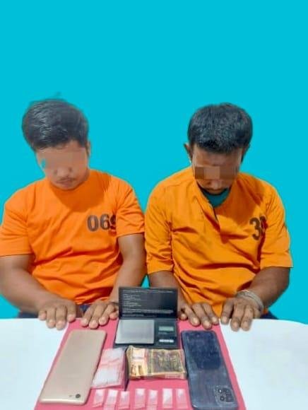 Kurir dan Pengedar Sabu Digulung Tim Opsnal Sat Resnarkoba Polres Pelalawan