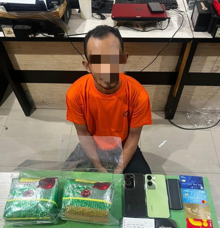 Warga Dumai Simpan 2 Kg Sabu di Plafon Kamar Hotel, Ditangkap saat Nongkrong di Lobby