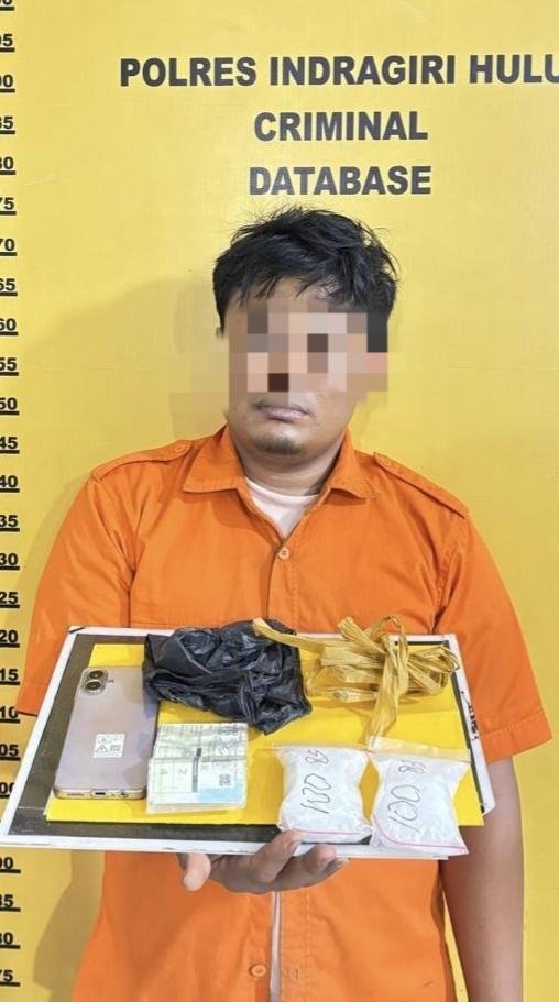 Pecatan Polisi Jadi Dalang Komplotan Pengedar Narkoba di Inhu, Sita Ratusan Gram Sabu 