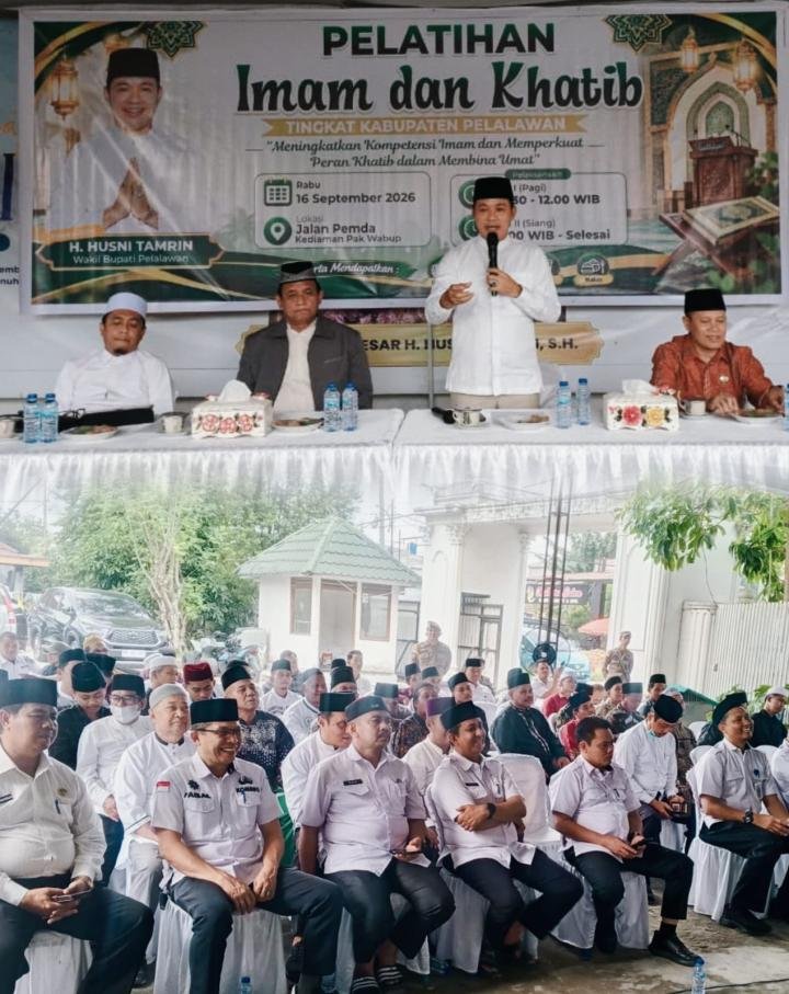Wabup Husni Tamrin Dorong Generasi Muda Pelalawan Jadi Imam dan Khatib