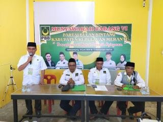 Susanto Sudarmo Terpilih Aklamasi Jadi Calon Ketua DPC PBB Meranti Periode 2025-2030
