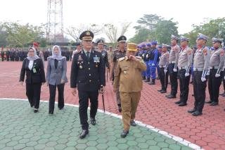 Kapolres Rohil Berikan Empat Instruksi Utama di Upacara dan Syukuran Hari Bhayangkara ke-79