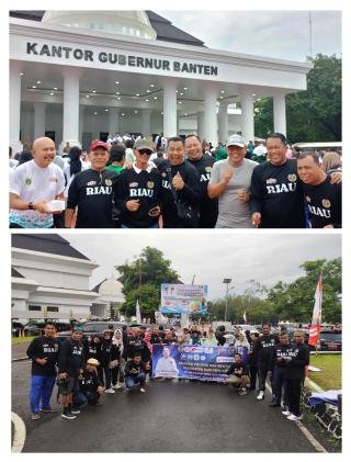 Delegasi PWI Riau Semarakkan Jalan Sehat HPN 2026 di Banten
