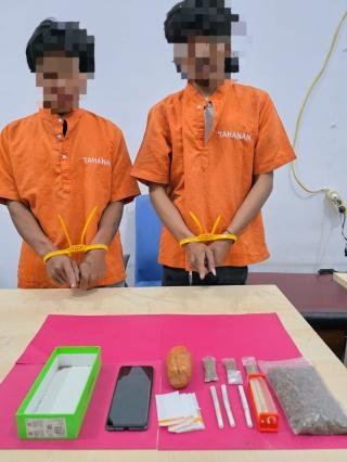 Polsek Kampar Kembali Tangkap 2 Pengedar Narkotika, Ternyata Pernah Jemput 9 Kg Ganja di Sumut