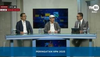 Jadi Narasumber Dialog Riau Cemerlang, Ketum Zulmansyah Sekedang Paparkan Makna Tema HPN 2025 