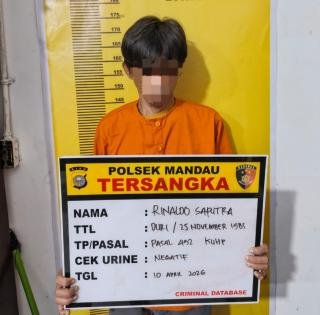 Polsek Mandau Tangkap Penipu Warga Dijanjikan Masuk Kerja di Perusahaan 