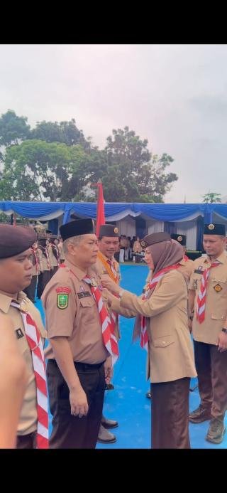 Usai Dilantik Ketua Kwarcab Pekanbaru, Satgas Pramuka Peduli Dirikan Posko Bencana