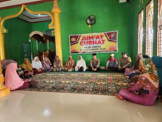 Ramadan ke-18, Kapolsek Kempas Mardani Laksanakan Jumat Curhat dengan Kelompok Yasinan