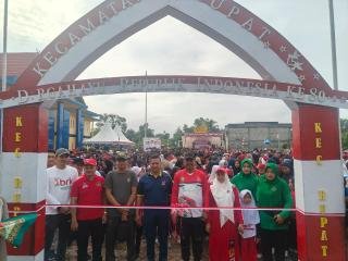 Kapolsek Rupat-Ratusan Warga Ikuti Jalan Santai Meriahkan HUT RI: Jaga Persatuan dan Kamtibmas