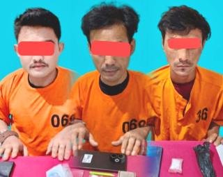 Tiga Pengedar Narkoba dalam Satu Jaringan Diciduk Polisi di Pasar Pangkalan Lesung