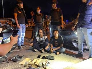Tim Raga Polres Dumai Amankan Warga Asal Sumut dan Papua karena Bawa Narkoba 