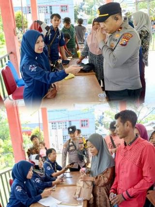 Pastikan Tepat Sasaran, Polsek Teluk Meranti Awasi Penyaluran BLT