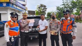 Ditlantas Polda Riau Jaring Puluhan TNKB Tidak Sesuai Spesifikasi
